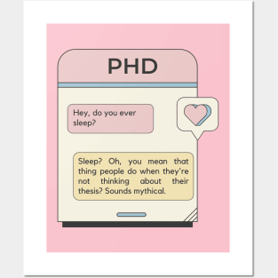 PhD chat - Sleepless nights Posters and Art